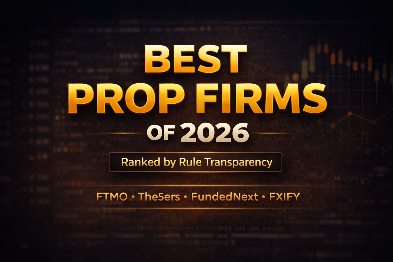 Best Prop Trading Firms of 2026: Comprehensive Comparison