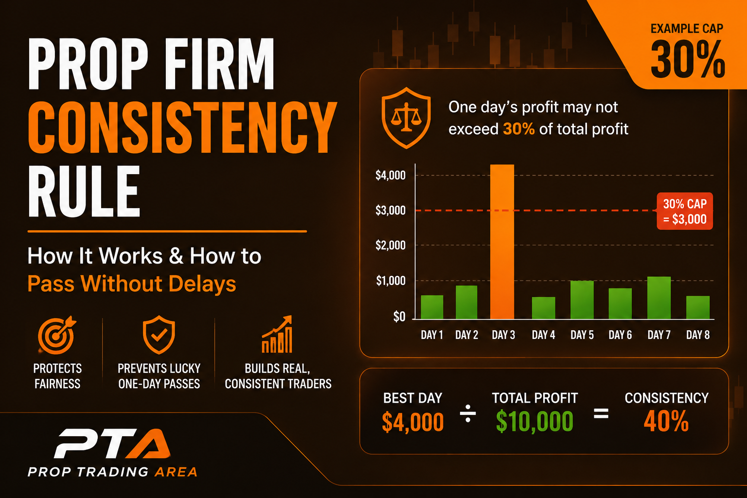 Prop Firm Consistency Rule Explained: How It Works in 2026
